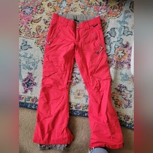 Bright Red DC Snow Pants